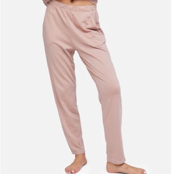 MATE the Label Pants - MATE The Label Women’s Light Pink Tencel Lounge Pants Size S NWT